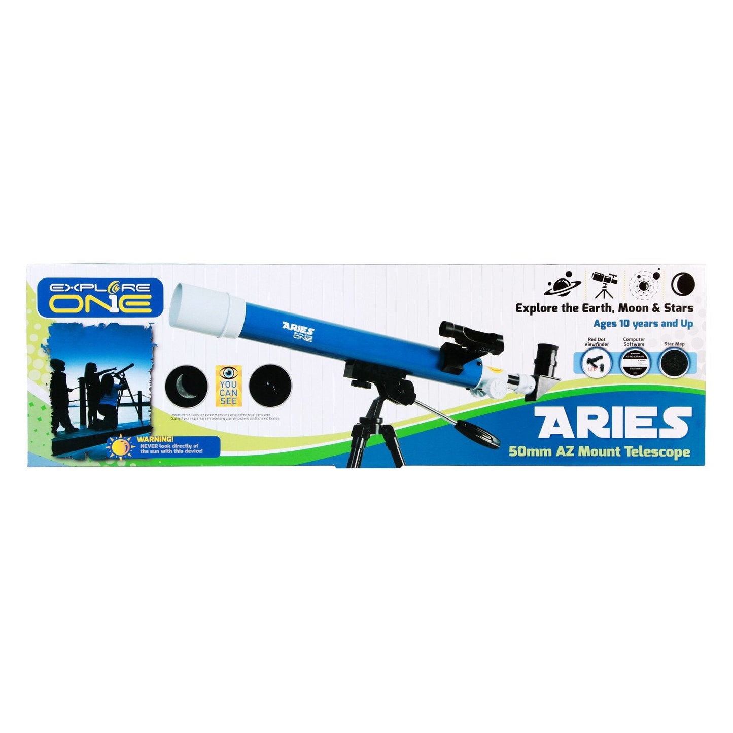 Explore One 50mm Aries Refractor Telescope